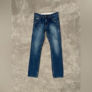 Vintage Flying Machine Blue Jeans 28x30 Slim Straight Y2K Denim